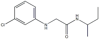 N-(butan-2-yl)-2-[(3-chlorophenyl)amino]acetamide Structure