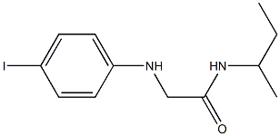 N-(butan-2-yl)-2-[(4-iodophenyl)amino]acetamide Structure