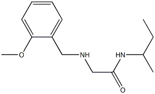 N-(butan-2-yl)-2-{[(2-methoxyphenyl)methyl]amino}acetamide Structure