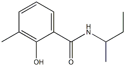 N-(butan-2-yl)-2-hydroxy-3-methylbenzamide Struktur