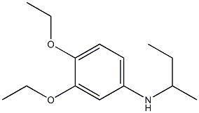 N-(butan-2-yl)-3,4-diethoxyaniline,,结构式