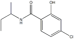 N-(butan-2-yl)-4-chloro-2-hydroxybenzamide,,结构式