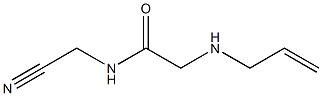 N-(cyanomethyl)-2-(prop-2-en-1-ylamino)acetamide 化学構造式