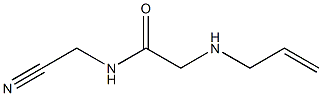 N-(cyanomethyl)-2-(prop-2-en-1-ylamino)acetamide,,结构式