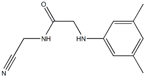 N-(cyanomethyl)-2-[(3,5-dimethylphenyl)amino]acetamide Struktur