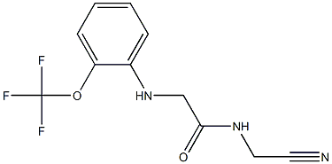 N-(cyanomethyl)-2-{[2-(trifluoromethoxy)phenyl]amino}acetamide Structure