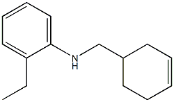 N-(cyclohex-3-en-1-ylmethyl)-2-ethylaniline Struktur