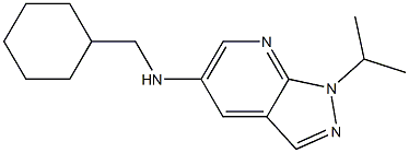 N-(cyclohexylmethyl)-1-(propan-2-yl)-1H-pyrazolo[3,4-b]pyridin-5-amine Struktur