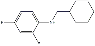 N-(cyclohexylmethyl)-2,4-difluoroaniline Structure