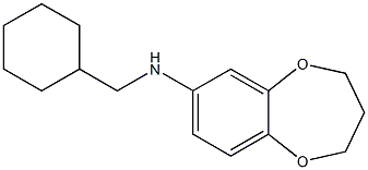 N-(cyclohexylmethyl)-3,4-dihydro-2H-1,5-benzodioxepin-7-amine Structure