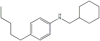 N-(cyclohexylmethyl)-4-pentylaniline Struktur