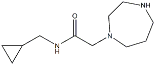 N-(cyclopropylmethyl)-2-(1,4-diazepan-1-yl)acetamide,,结构式