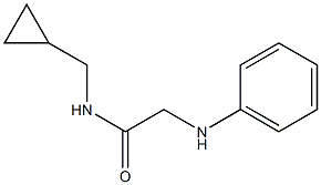 N-(cyclopropylmethyl)-2-(phenylamino)acetamide 化学構造式
