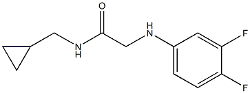 N-(cyclopropylmethyl)-2-[(3,4-difluorophenyl)amino]acetamide Struktur