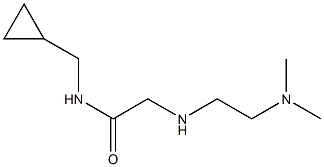 N-(cyclopropylmethyl)-2-{[2-(dimethylamino)ethyl]amino}acetamide 化学構造式