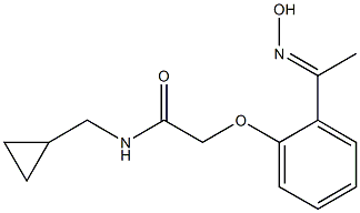 N-(cyclopropylmethyl)-2-{2-[(1E)-N-hydroxyethanimidoyl]phenoxy}acetamide Structure