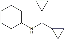 N-(dicyclopropylmethyl)cyclohexanamine Structure