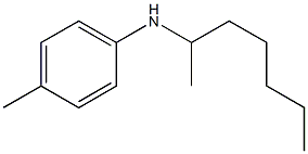 N-(heptan-2-yl)-4-methylaniline 化学構造式