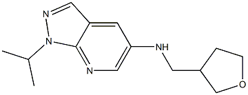  N-(oxolan-3-ylmethyl)-1-(propan-2-yl)-1H-pyrazolo[3,4-b]pyridin-5-amine