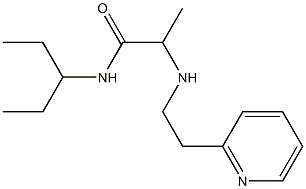 N-(pentan-3-yl)-2-{[2-(pyridin-2-yl)ethyl]amino}propanamide Structure