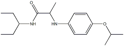 N-(pentan-3-yl)-2-{[4-(propan-2-yloxy)phenyl]amino}propanamide|