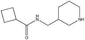 N-(piperidin-3-ylmethyl)cyclobutanecarboxamide 化学構造式