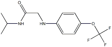 N-(propan-2-yl)-2-{[4-(trifluoromethoxy)phenyl]amino}acetamide