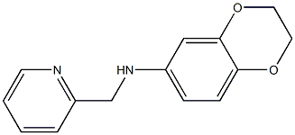 N-(pyridin-2-ylmethyl)-2,3-dihydro-1,4-benzodioxin-6-amine Structure