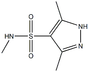 N,3,5-trimethyl-1H-pyrazole-4-sulfonamide 化学構造式