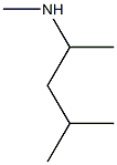 N,4-dimethylpentan-2-amine Struktur