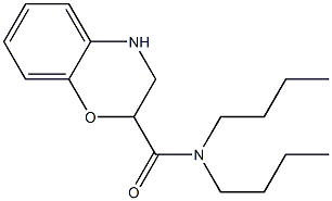 N,N-dibutyl-3,4-dihydro-2H-1,4-benzoxazine-2-carboxamide Structure