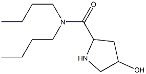 N,N-dibutyl-4-hydroxypyrrolidine-2-carboxamide Structure