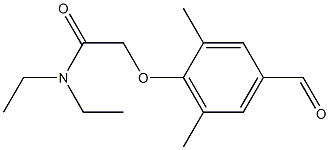 N,N-diethyl-2-(4-formyl-2,6-dimethylphenoxy)acetamide Structure