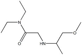 N,N-diethyl-2-[(1-methoxypropan-2-yl)amino]acetamide Struktur