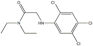 N,N-diethyl-2-[(2,4,5-trichlorophenyl)amino]acetamide Structure