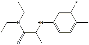 N,N-diethyl-2-[(3-fluoro-4-methylphenyl)amino]propanamide