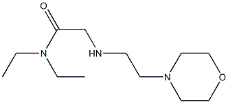 N,N-diethyl-2-{[2-(morpholin-4-yl)ethyl]amino}acetamide Structure