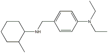 N,N-diethyl-4-{[(2-methylcyclohexyl)amino]methyl}aniline 结构式