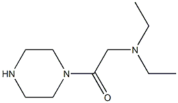 N,N-diethyl-N-(2-oxo-2-piperazin-1-ylethyl)amine,,结构式