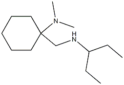 N,N-dimethyl-1-[(pentan-3-ylamino)methyl]cyclohexan-1-amine Struktur