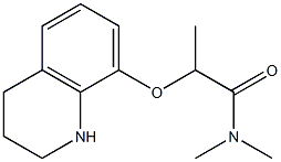 N,N-dimethyl-2-(1,2,3,4-tetrahydroquinolin-8-yloxy)propanamide Struktur