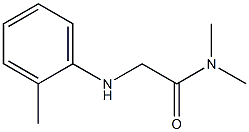 N,N-dimethyl-2-[(2-methylphenyl)amino]acetamide Structure