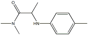 N,N-dimethyl-2-[(4-methylphenyl)amino]propanamide Structure