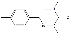 N,N-dimethyl-2-{[(4-methylphenyl)methyl]amino}propanamide,,结构式