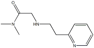 N,N-dimethyl-2-{[2-(pyridin-2-yl)ethyl]amino}acetamide Structure