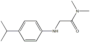 N,N-dimethyl-2-{[4-(propan-2-yl)phenyl]amino}acetamide 结构式