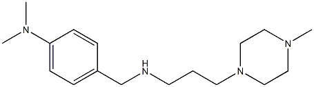 N,N-dimethyl-4-({[3-(4-methylpiperazin-1-yl)propyl]amino}methyl)aniline,,结构式