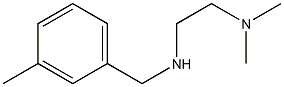 N,N-dimethyl-N'-(3-methylbenzyl)ethane-1,2-diamine 结构式