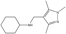 N-[(1,3,5-trimethyl-1H-pyrazol-4-yl)methyl]cyclohexanamine Structure