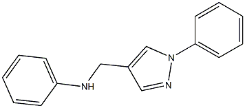 N-[(1-phenyl-1H-pyrazol-4-yl)methyl]aniline